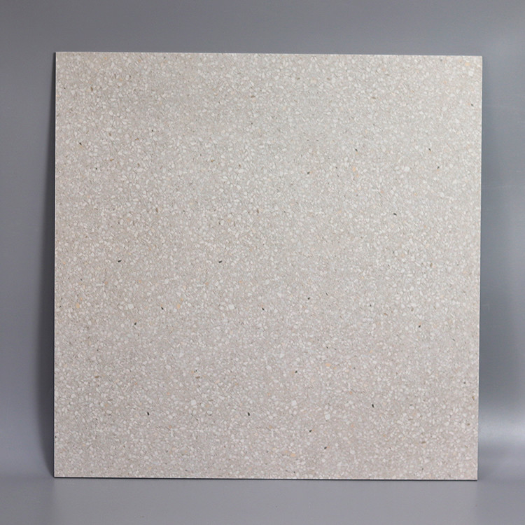 60x60cm สีขาวสีเทาหม้อขนาดเล็ก ต่อต้าน พื้นลื่นไถลชนบทกระเบื้อง Porcelain Terrazzo