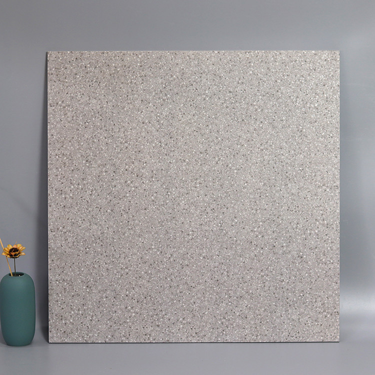 60x60cm สีขาวสีเทาหม้อขนาดเล็ก ต่อต้าน พื้นลื่นไถลชนบทกระเบื้อง Porcelain Terrazzo