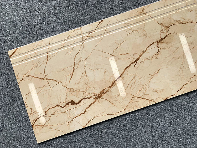 บันไดกระเบื้องพอร์ซเลนที่ทันสมัยขั้นตอน Anti Slip Full Body Groove Integrated Contemporary