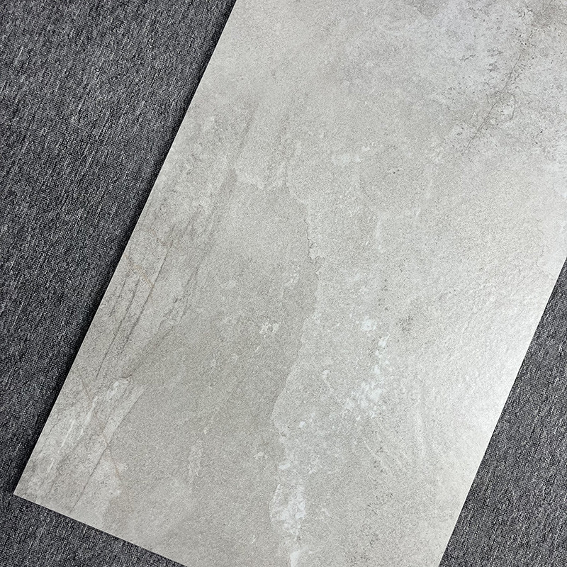 กระเบื้องผนังพื้นผิว 1200x600 ห้องนั่งเล่นสวมทนสีเทากึ่งด้าน Wabi Sabi Rustic