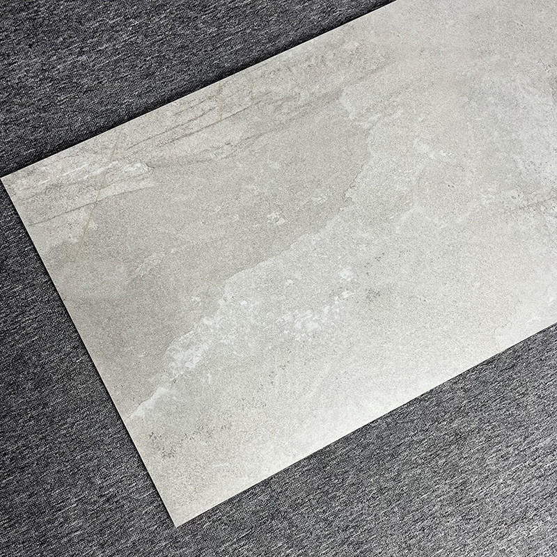 กระเบื้องผนังพื้นผิว 1200x600 ห้องนั่งเล่นสวมทนสีเทากึ่งด้าน Wabi Sabi Rustic