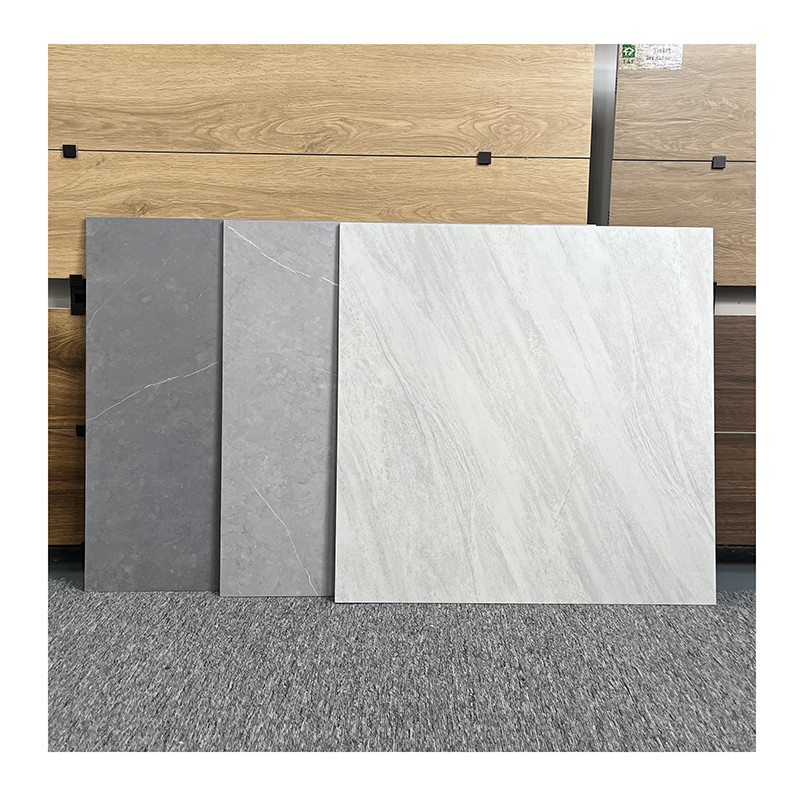 กระเบื้องห้องนั่งเล่นสไตล์ใหม่สำหรับพื้น 60x60 กระเบื้องพื้นชนบทเคลือบด้านกันลื่น