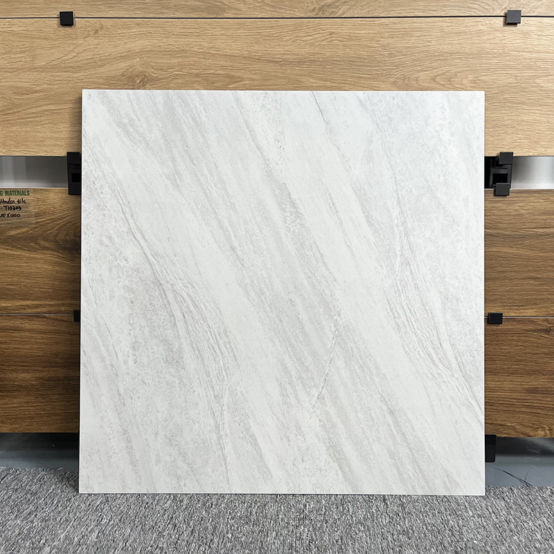 กระเบื้องห้องนั่งเล่นสไตล์ใหม่สำหรับพื้น 60x60 กระเบื้องพื้นชนบทเคลือบด้านกันลื่น