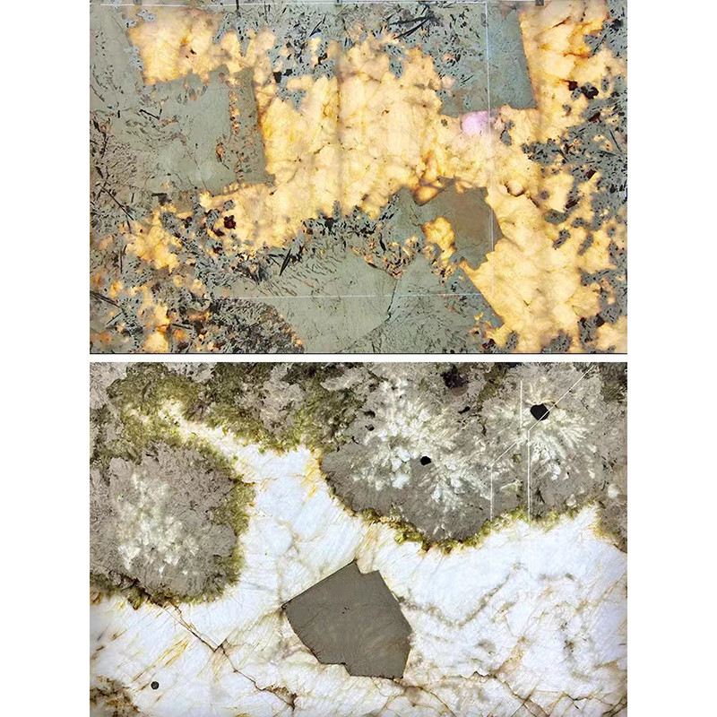 บราซิล Backlit Patagoina Stone Pandora Crystal White Onyx Marble Slab โปร่งแสง