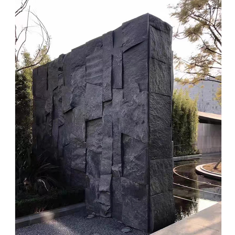 PU Faux Culture ยูรีเทนเทียมในร่มกลางแจ้ง 3D Wall Cladding Stone Panels