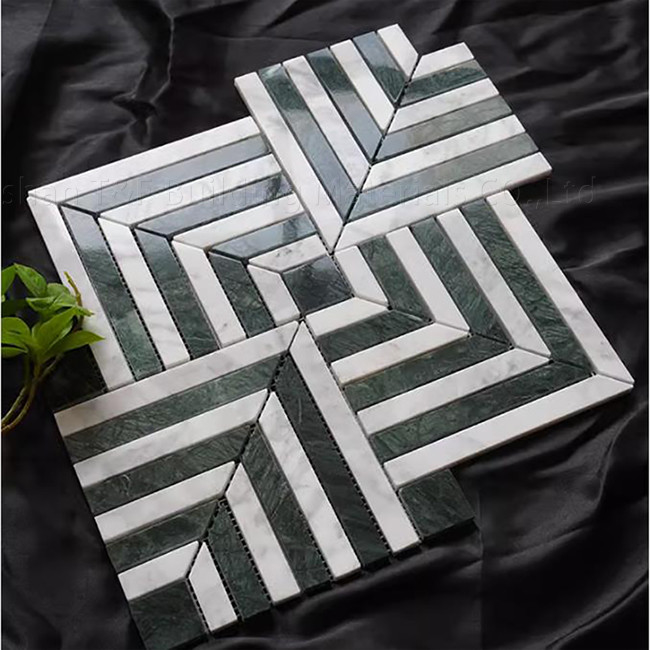 หิน โมไซค์ มาร์บอร์ ไม่เลื่อน Tile ดิน สําหรับห้องอาหาร ห้องน้ําครัว