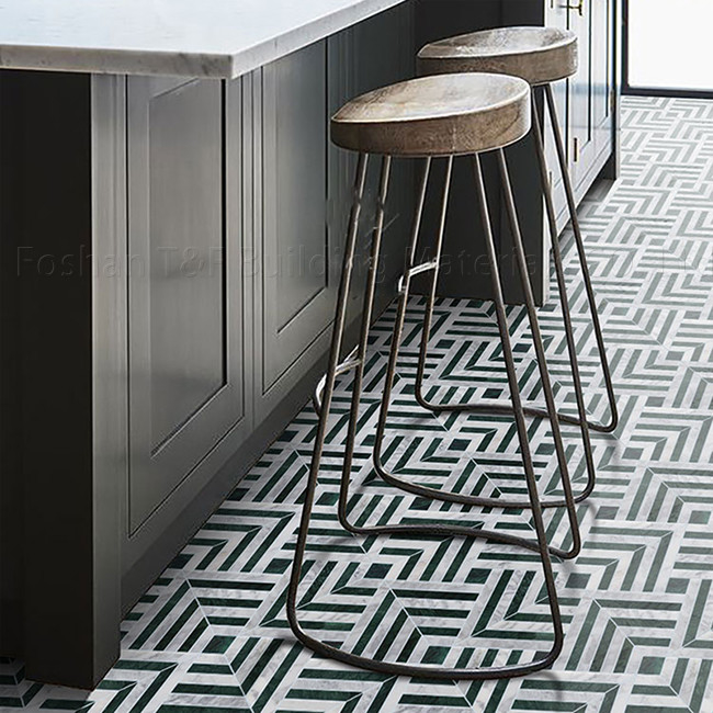 หิน โมไซค์ มาร์บอร์ ไม่เลื่อน Tile ดิน สําหรับห้องอาหาร ห้องน้ําครัว