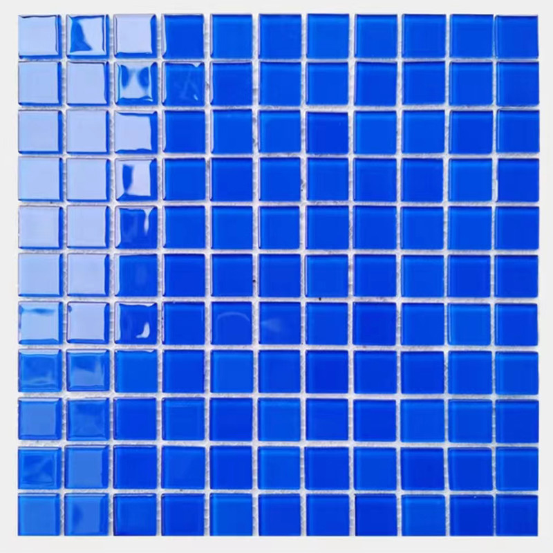 300x300mm กระจกกระจกคริสตัล โมไซค์พื้นผนัง Tile สําหรับห้องน้ํา สระว่ายน้ํา ห้องครัว Backsplash