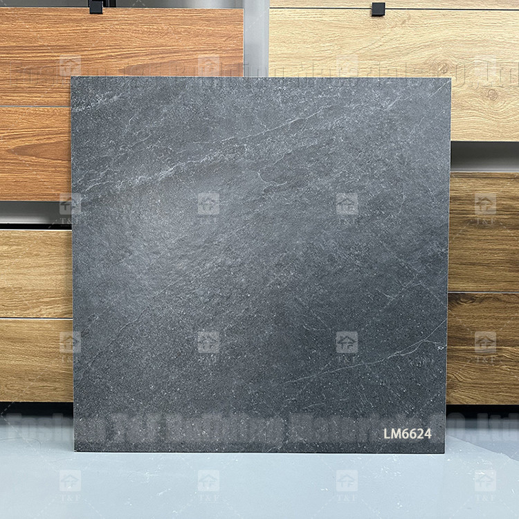 กระเบื้องเซรามิกมาร์บอร์สีเทา 60x60 มิลลิเมตร สําหรับพื้นและผนัง ห้องนอน กระเบื้องโปร์เซลีนชนบท