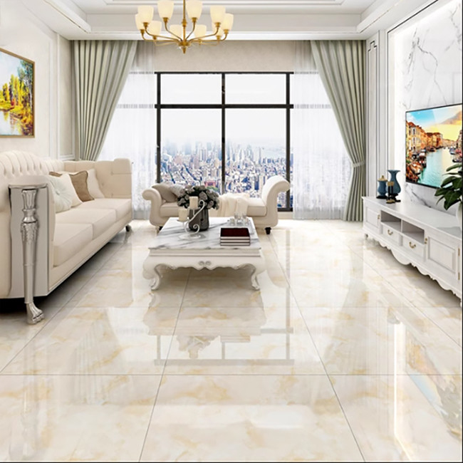 แอนติสลิป โปรเซลีนครบกระจก 800x800 มิลลิเมตร ไดมอนด์ ห้องนั่งเล่นพื้นไดมอนด์