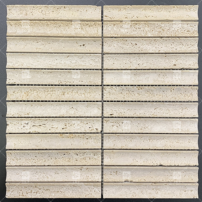 รูปแบบมาร์มเบอร์ 3 มิติ อาร์ค สายยาว โมไซค์ ดินผนัง Tile สําหรับทีวี Backdrop ห้องครัว Backsplash