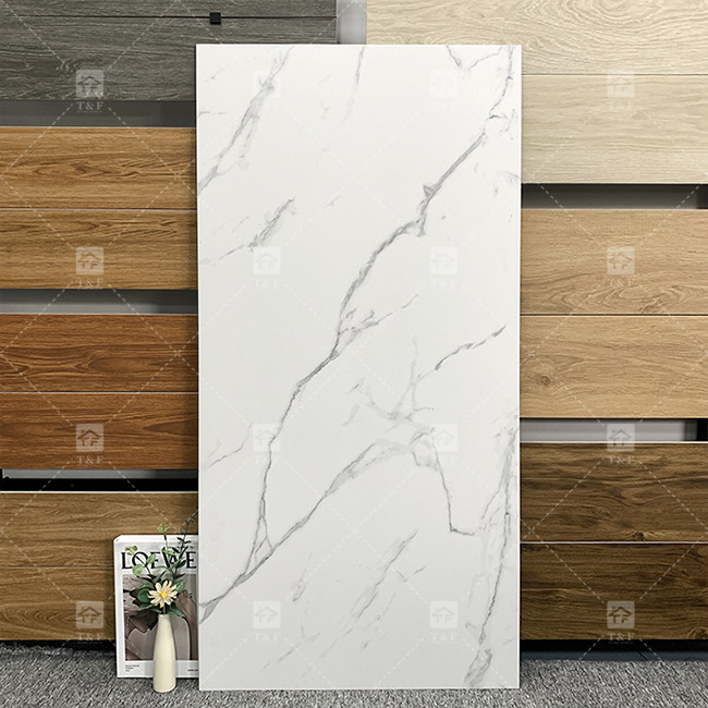 มาร์บอร์ล็อค ขาว Carrelage Porcelanto สวย Rusitc Porcelain กระเบื้องพื้นเซรามิก
