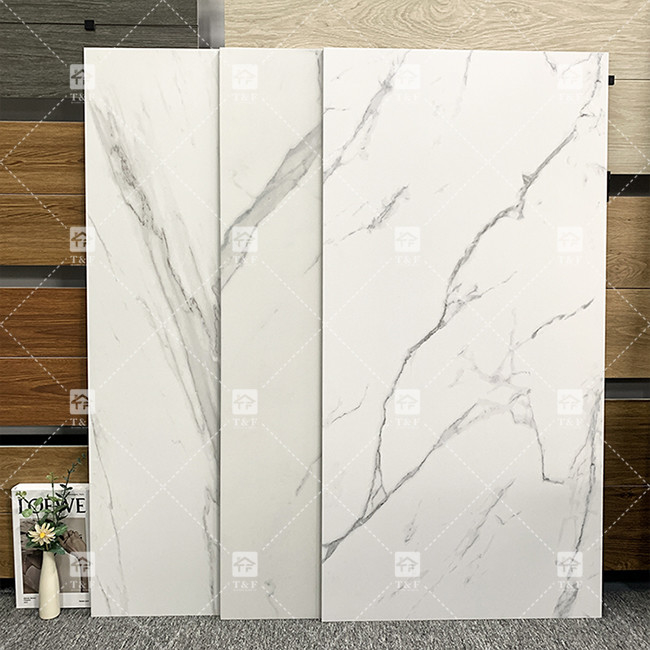 มาร์บอร์ล็อค ขาว Carrelage Porcelanto สวย Rusitc Porcelain กระเบื้องพื้นเซรามิก