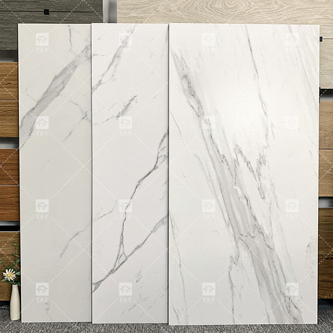 มาร์บอร์ล็อค ขาว Carrelage Porcelanto สวย Rusitc Porcelain กระเบื้องพื้นเซรามิก
