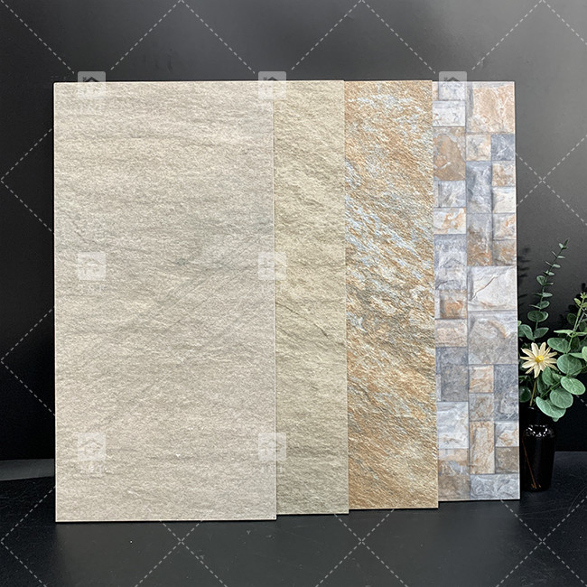 300x600 มม แมท 3D กระเบื้องเซรามิก ตกแต่งผนังภายนอก กระเบื้องโพรเซลินสําหรับผนัง